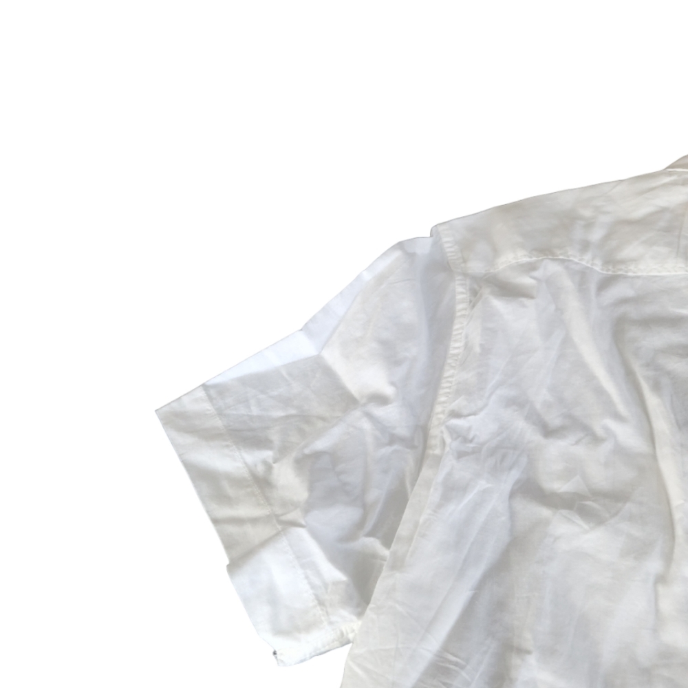 White H&M button up short sleeve - Picture 11 of 12